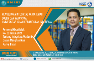 UNIKI NEWS : Dr. Azhari, UNIKI Wajib  Mewujudkan Integritas Karya Ilmiah Mahasiswa dan Dosen