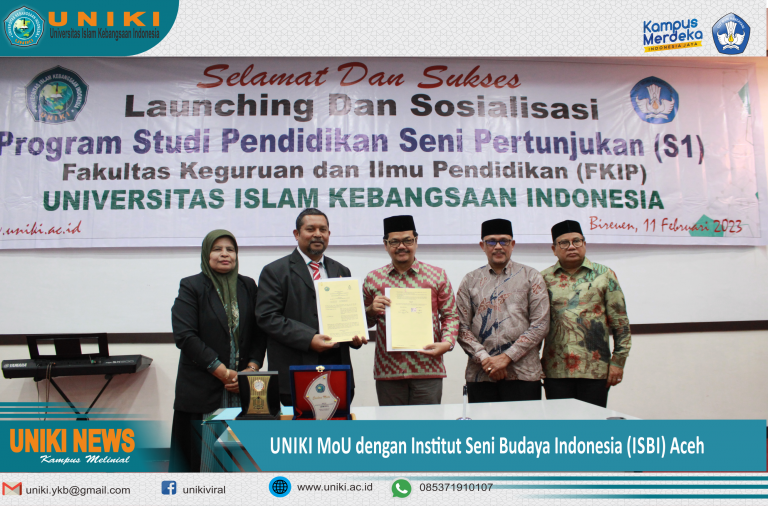 UNIKI MoU dengan ISBI Aceh