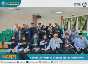 Puluhan Peserta Mengikuti Tes Calon Dosen Tetap MoU UNIKI