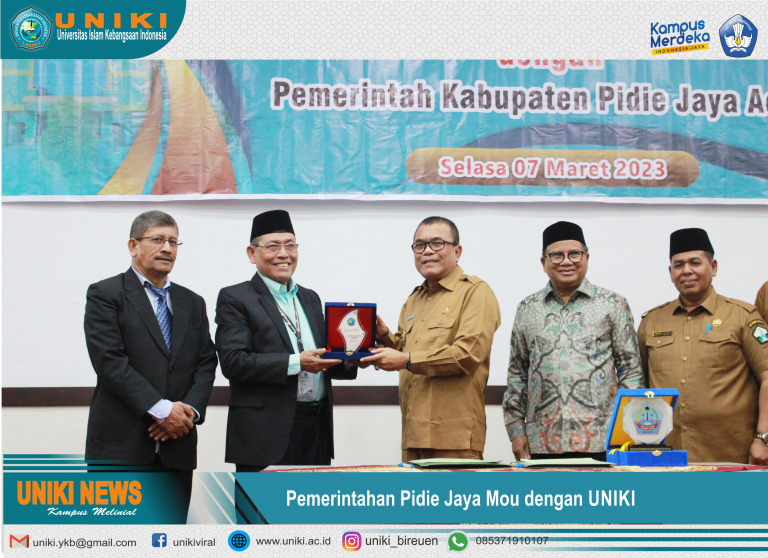 Penandatangan MoU dengan Pemerintahan Pidie Jaya