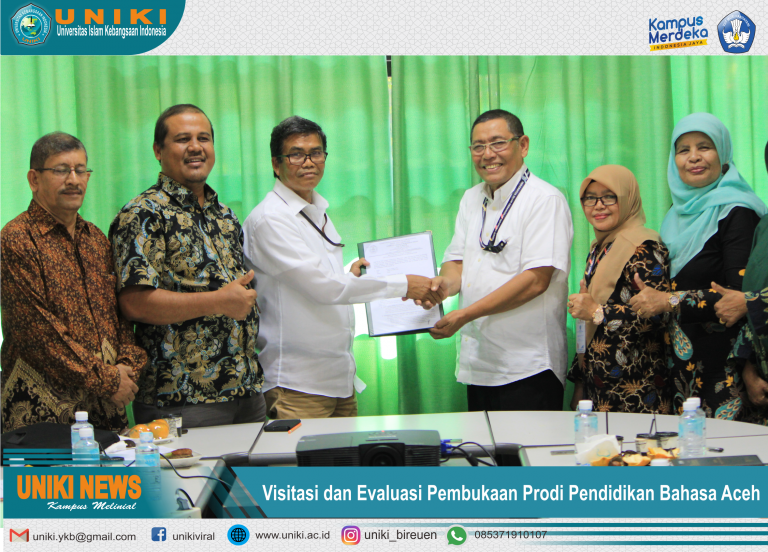 LLDikti wilayah XIII Melakukan Visitasi dan Evaluasi Prodi Pendidikan Bahasa dan Sastra Aceh – UNIKI