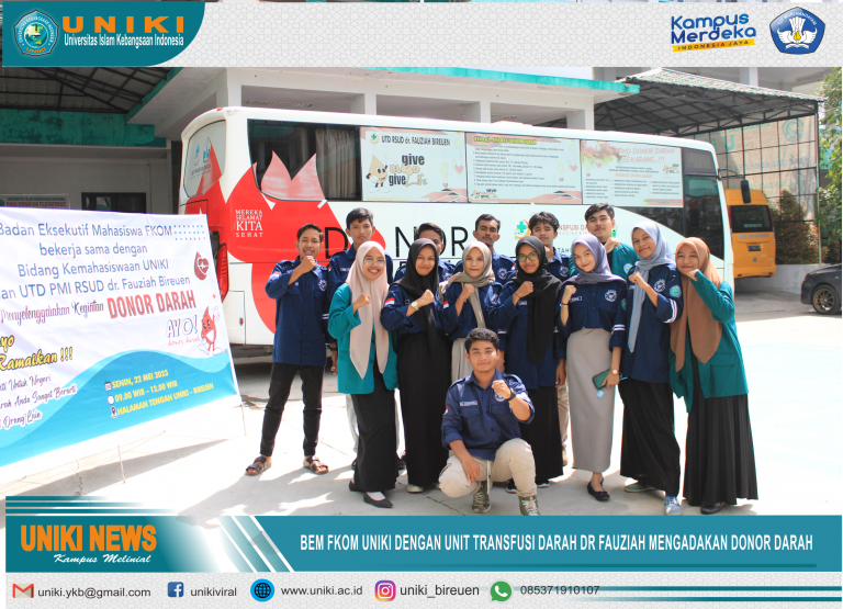 BEM FKOM BEKERJA SAMA DENGAN RUMAH SAKIT FAUZIAH MENYELENGARAKAN DONOR DARAH