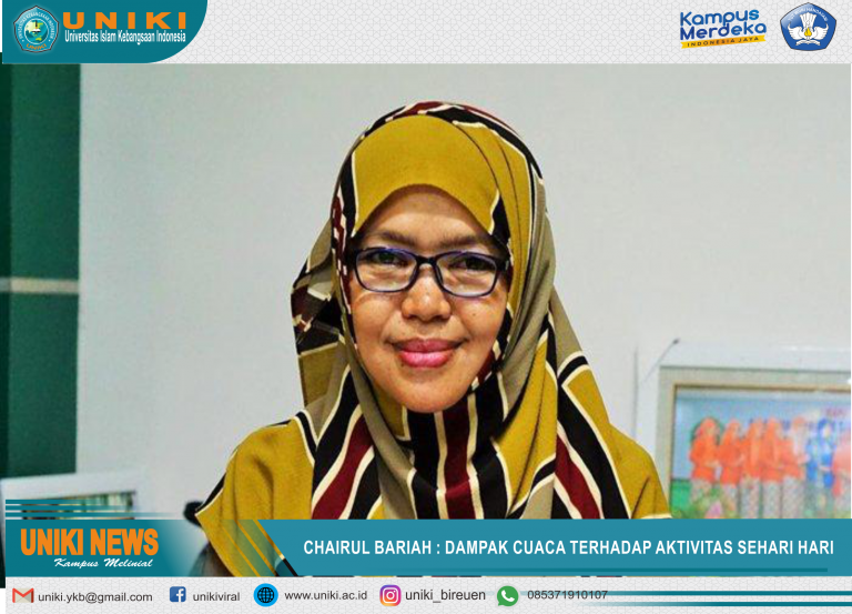 DAMPAK CUACA TERHADAP AKTIVITAS SEHARI-HARI