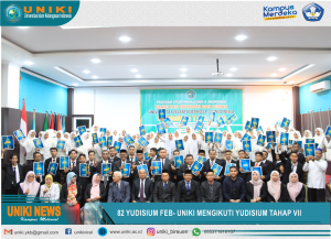 82 YIDISIUM HARI INI MENGHADIRI YUDISIUM TAHAP VII, FAKULTAS EKONOMI DAN BISNIS UNIKI