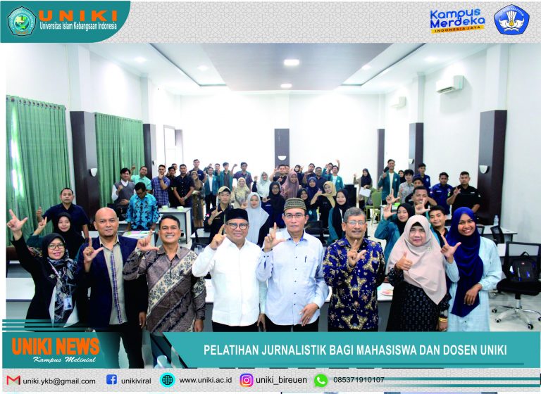 Uniki Gelar Pelatihan Jurnalistik,  Peserta Terbaik Dapat Hadia