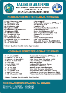 KALENDER AKADEMIK UNIVERSITAS ISLAM KEBANGSAAN INDONESIA