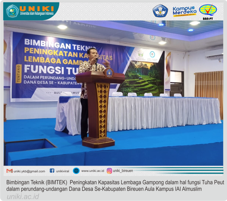 Dosen FHS _ UNIKI Menjadi Narasumber dalam Kegiatan Lembaga Manajemen Pemerintah Daerah