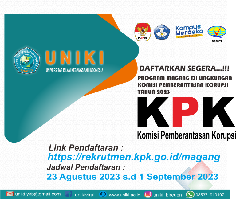 PENERIMAAN MAGANG DI LINGKUNGAN KOMISI PEMBERANTASAN KORUPSI