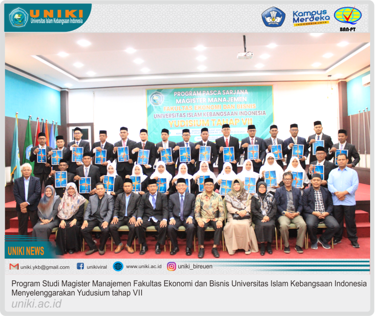 27 mahasiswa Magister Manajemen mengikuti yudisium tahap VII