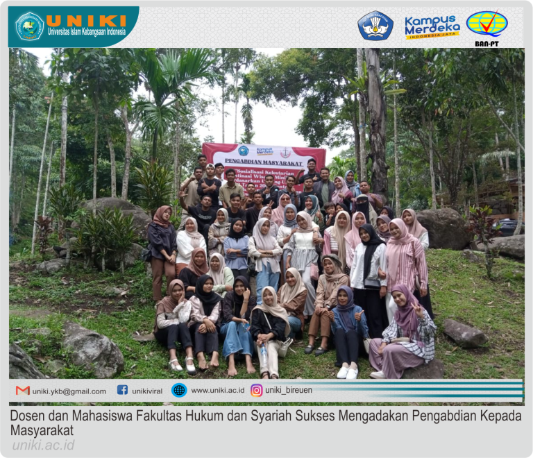 Dosen dan mahasiswa FHS sukses melaksanakan pengabdian masyarakat.