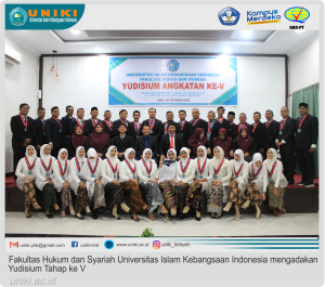 Fakultas Hukum dan Syariah UNIKI menyelenggarakan Yudisium Tahap V