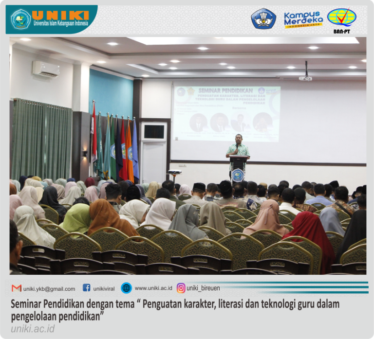 UNIKI Gelar Seminar Nasional Tentang Pendidikan, Hadirkan 2 Profesor, Diikuti Guru & Kepala Sekolah