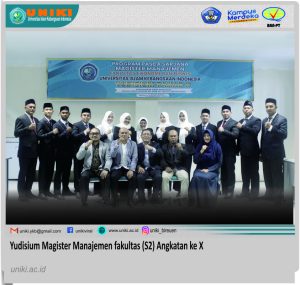 Yudisium Pascasarjana Magister Manajemen  tahap ke-X Universitas Islam Kebangsaan Indonesia