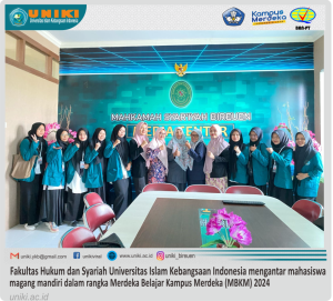 Fakultas Hukum dan Syariah Menyelenggarakan Magang Mandiri