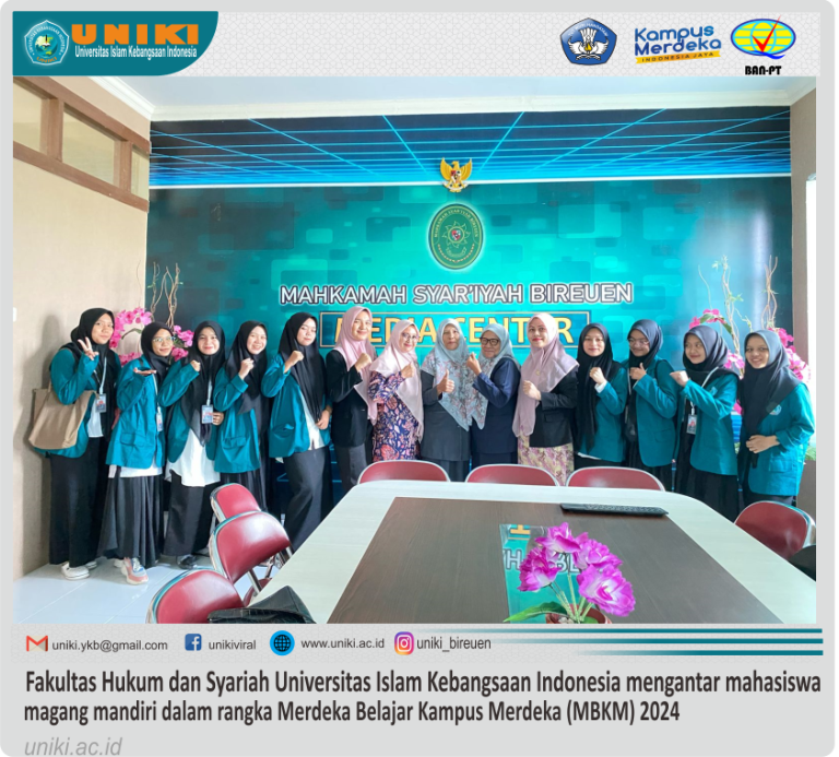Fakultas Hukum dan Syariah Menyelenggarakan Magang Mandiri
