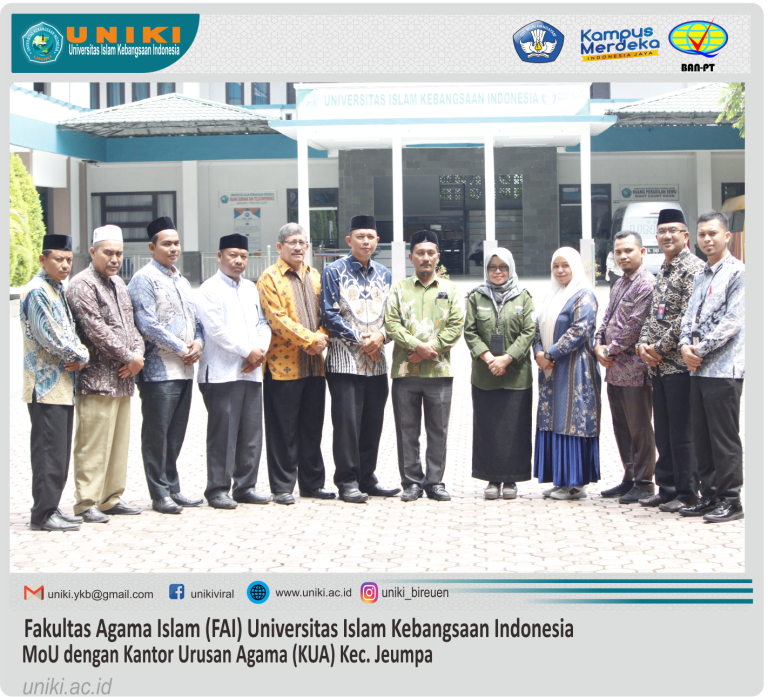 UNIKI Jalin Kerjasama dengan KUA Kec. Jeumpa