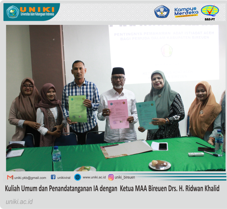 Drs. H. Ridwan Khalid, Sebagai Narasumber Kuliah Umum FKIP UNIKI