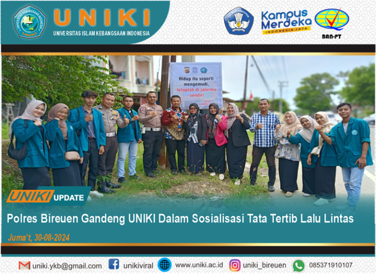 Polres Bireuen Gandeng UNIKI Dalam Sosialisasi Tata Tertib Lalu Lintas