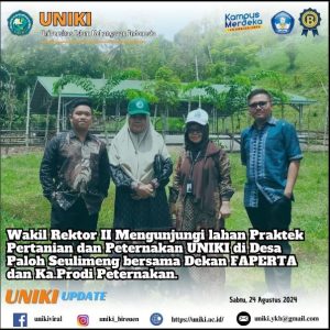 Wakil Rektor II Mengunjungi Lahan Praktek Pertanian dan Peternakan