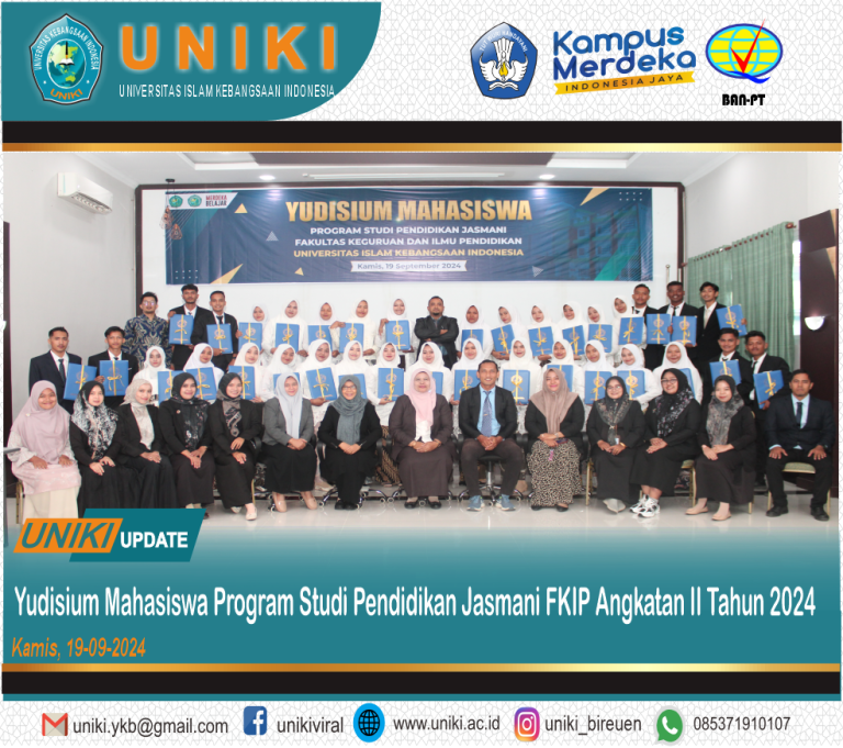 Yudisium Mahasiswa FKIP Program Studi Pendidkan Jasmani Angkatan II 2024