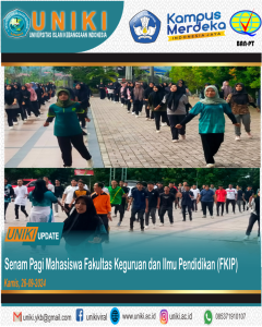 Senam Pagi Rutin Mahasiswa Fakultas Keguruan dan Ilmu Pendidikan (FKIP)