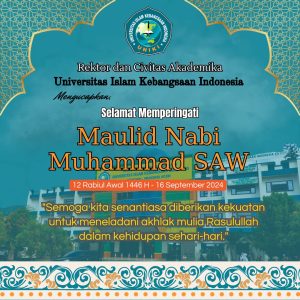 Selamat Memperingati Maulid Nabi Muhammad SAW 12 Rabiul Awal 1446 H
