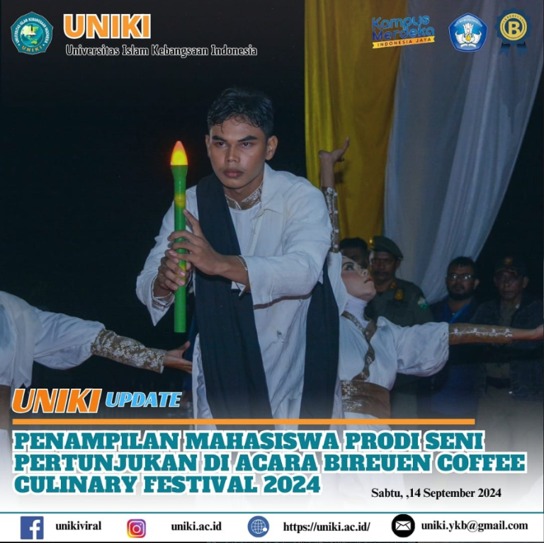 Mahasiswa Prodi Seni Pertunjukan FKIP UNIKI Tampil di Acara Bireuen Coffee Culinary Festival 2024