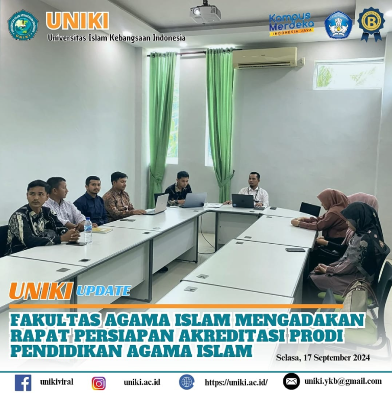 Fakultas Agama Islam (FAI) UNIKI Mengadakan Rapat Persiapan Akreditasi Prodi Pendidikan Agama islam (PAI)