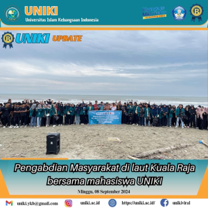 Pengabdian Masyarakat di laut Kuala Raja Bersama Mahasiswa UNIKI