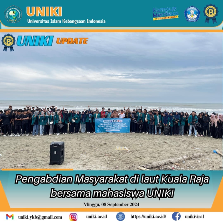 Pengabdian Masyarakat di laut Kuala Raja Bersama Mahasiswa UNIKI