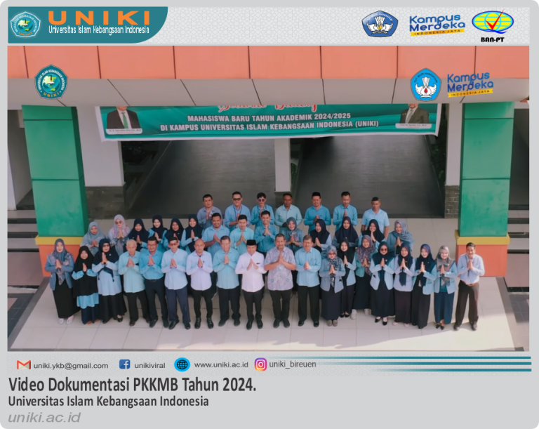Video Dokumentasi Pengenalan Kehidupan Kampus Mahasiswa Baru (PKKMB) Tahun 2024.