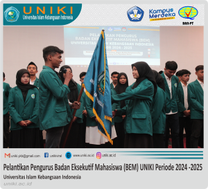 Pelantikan Pengurus Badan Eksekutif Mahasiswa (BEM) UNIKI Periode 2024 – 2025