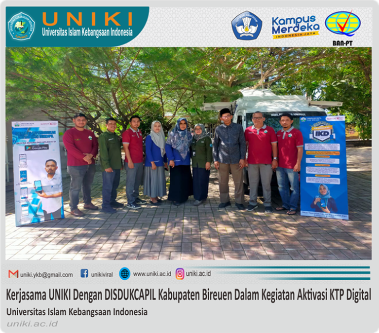 Kerjasama UNIKI dengan Dinas Kependudukan dan Pencatatan Sipil Kabupaten Bireuen dalam kegiatan Aktivasi Identitas Kependudukan Digital (IKD)