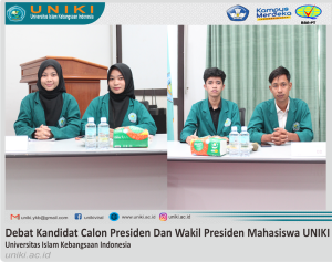 Debat Kandidat Presiden dan Wakil Presiden Mahasiswa Universitas Islam Kebangsaaan Indonesia (UNIKI) 2024-2025