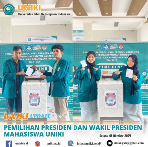 Pemilihan Presiden dan Wakil Presiden Mahasiswa UNIKI 2024-2025 Berlangsung Kondusif