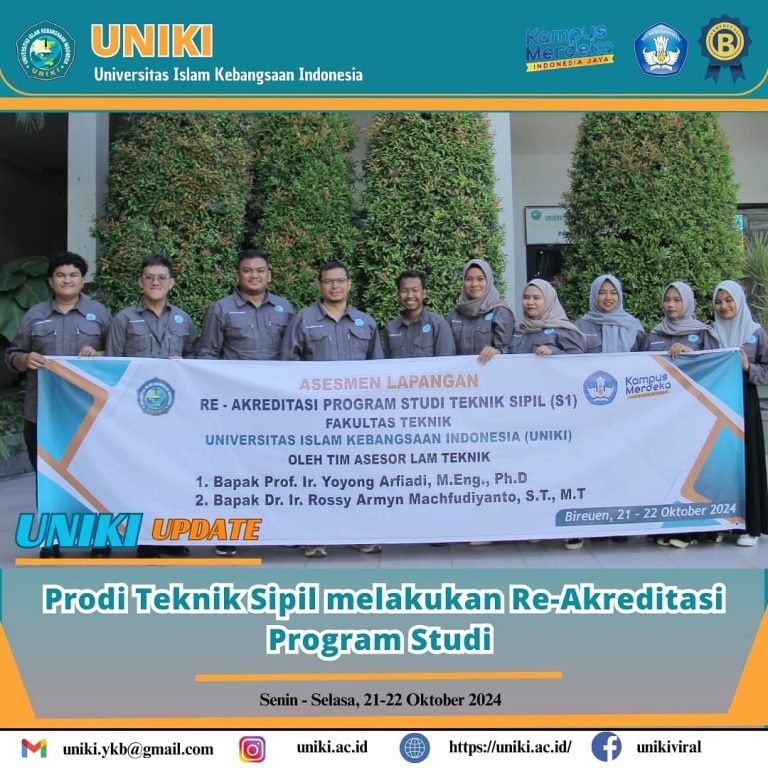 Program Studi Teknik Sipil UNIKI Melakukan Re-Akreditasi