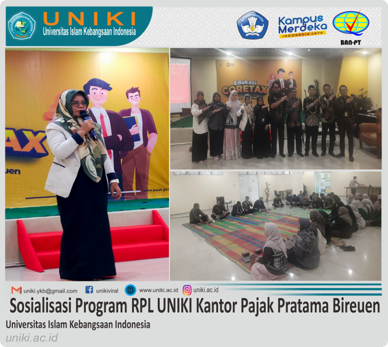Sosialisasi Program Rekognisi Pembelajaran Lampau (RPL) UNIKI di Kantor Pajak Pratama Bireuen