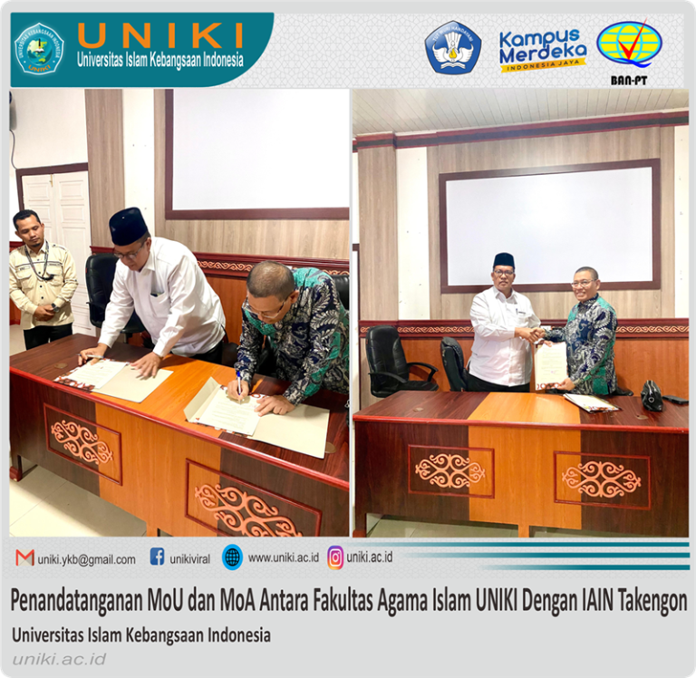 Penandatanganan MoU dan MoA Antara Fakultas Agama Islam UNIKI Dengan IAIN Takengon