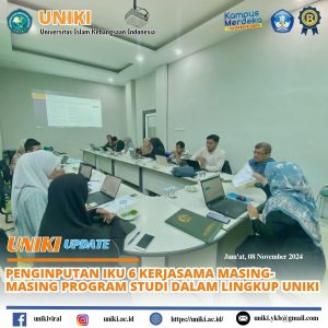 Penginputan IKU 6 Kerjasama Program Studi di Lingkup Universitas Islam Kebangsaan Indonesia (UNIKI)