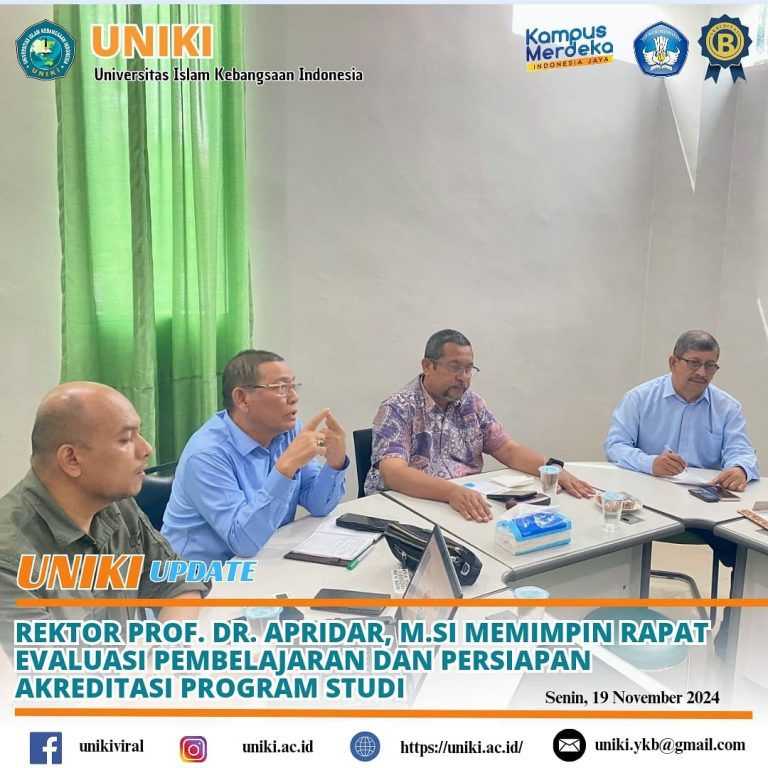 Rektor UNIKI Pimpin Rapat Evaluasi Pembelajaran dan Persiapan Akreditasi