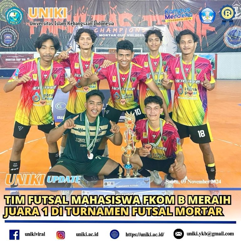 Tim Futsal Mahasiswa FKOM B UNIKI Meraih Juara 1 Di Turnamen Futsal Mortar Bireuen