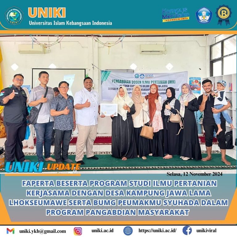 FAPERTA UNIKI Program Studi Ilmu Pertanian Berkerjasama Dengan Desa Kampung Jawa Lama Dalam Program Pengabdian Masyarakat