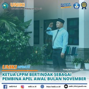 Apel Awal Bulan November Ketua LPPM Dr. Azhari bertindak sebagai Pembina