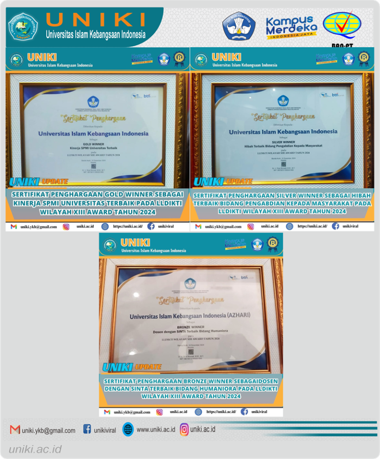 Prestasi Membanggakan dari Universitas Islam Kebangsaan Indonesia (Uniki)