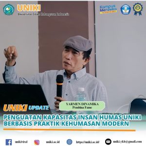 Training Kehumasan dan Teknik Penulisan Berita di Uniki Berjalan Sukses