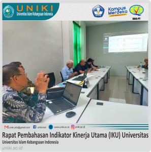 Rapat Pembahasan Indikator Kinerja Utama (IKU) Universitas