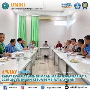 Uniki Gelar Rapat Evaluasi Penerimaan Mahasiswa Baru Tahun Akademik 2025-2026