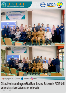 Diskusi Pembukaan Program Studi Baru Bersama Stakeholder Internal dam Eksternal FKOM Uniki