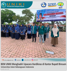 BEM UNIKI Hadiri Upacara Hardiknas di Kantor Bupati Bireuen