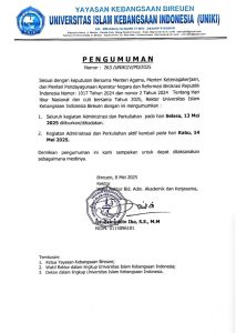 Pengumuman Libur Nasional dan Cuti Bersama 12 – 13 Mei 2025